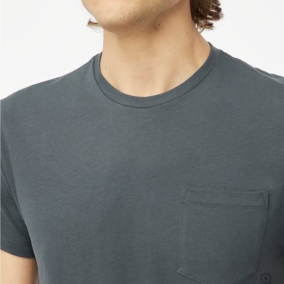 J cRew evening storm Cotton washed jersey pocket tee - Picture 2 of 4